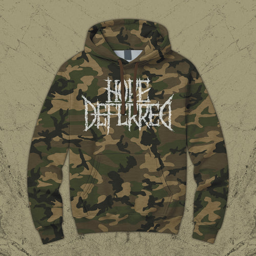 Camo Pullover Hood Logo Sweashirt