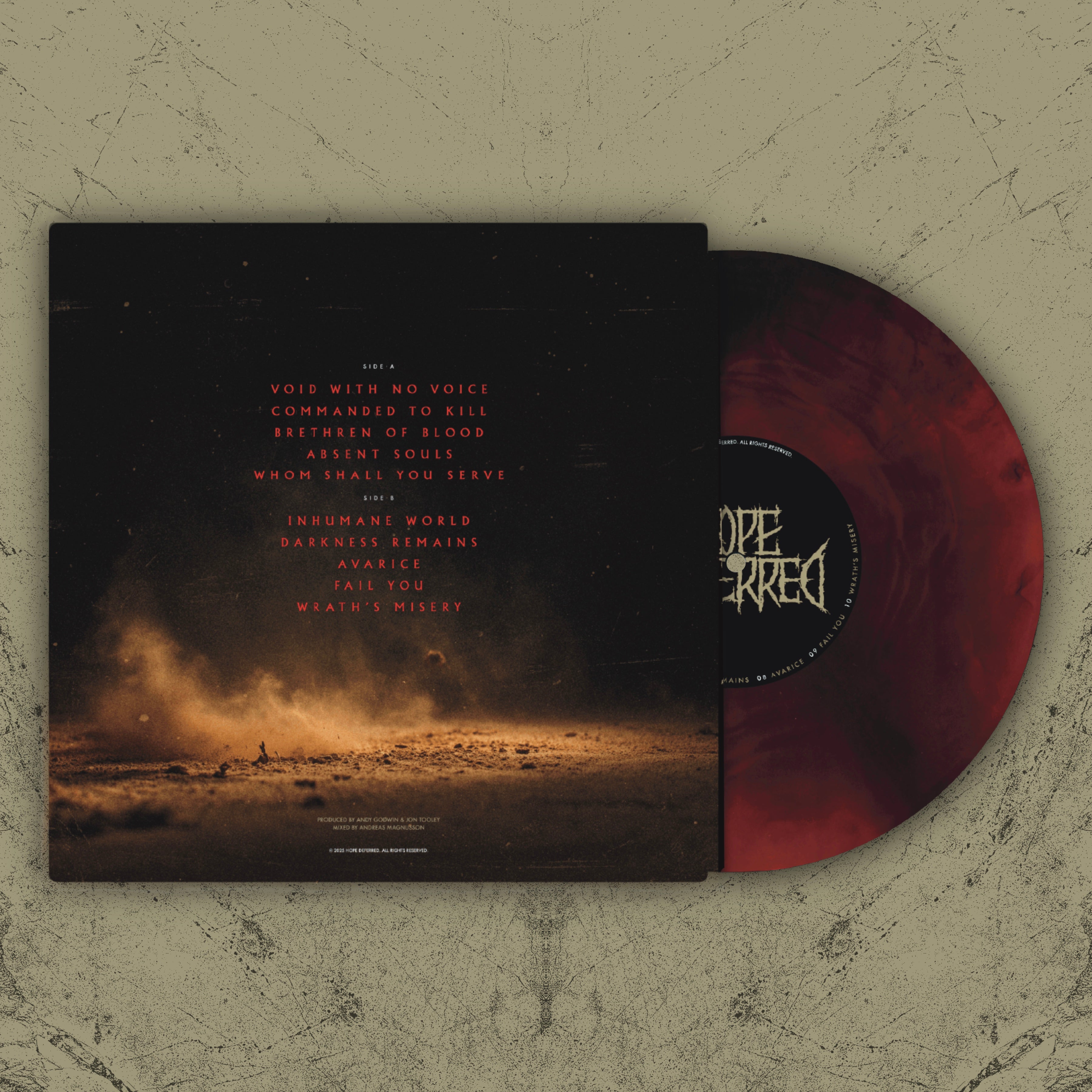 Darkness Remains-Vinyl LP-Crimson Variant
